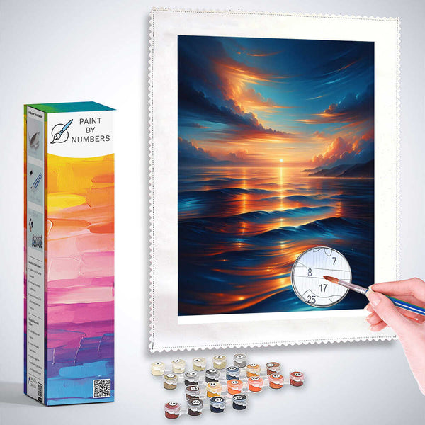 Paint by Numbers - Gentle swell, evening