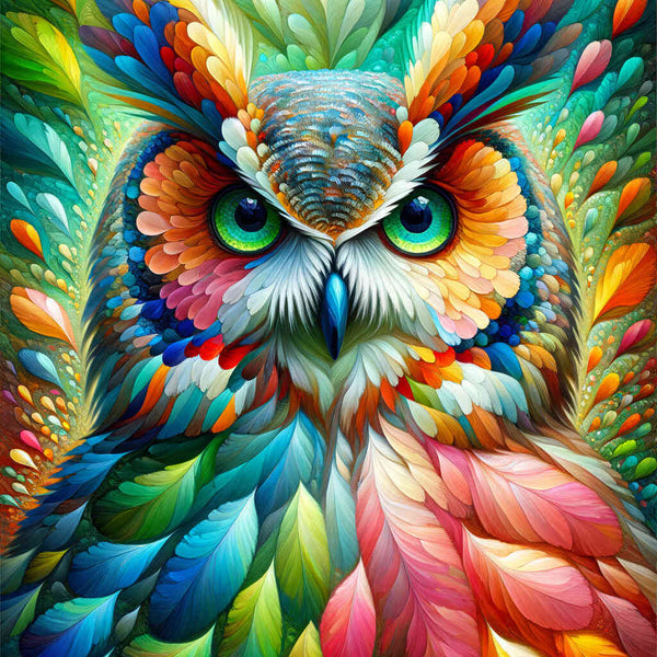 Colorful owl - Paint by Numbers