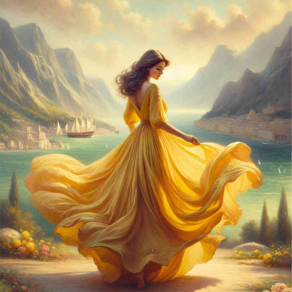 Paint by Numbers - Woman in yellow dress
