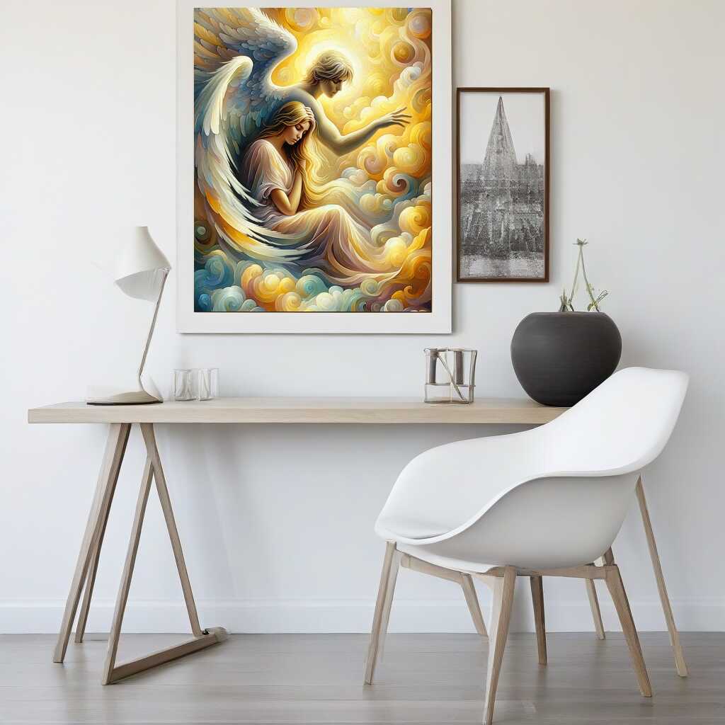 Paint by Numbers - Woman with Guardian Angel