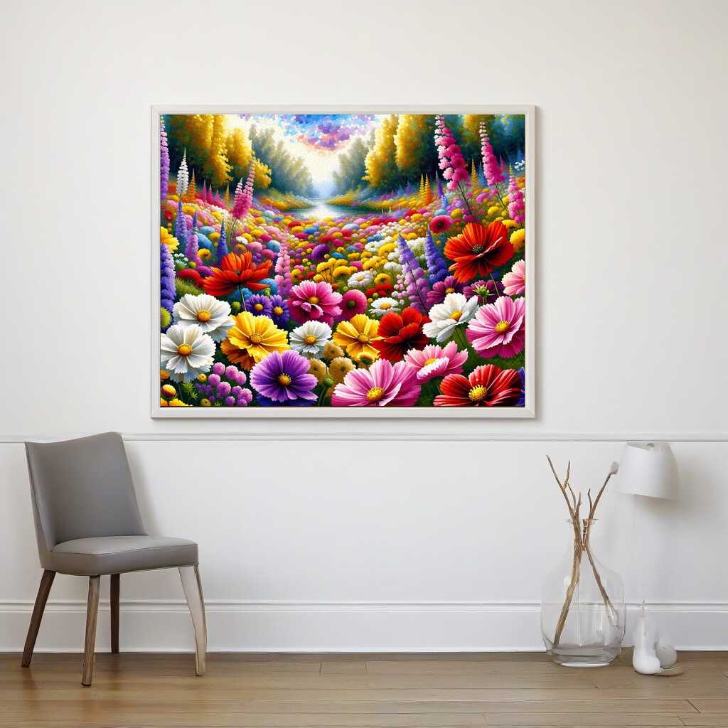Paint by Numbers - Colorful flowers game