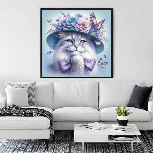 Paint by Numbers - Cat with Hat