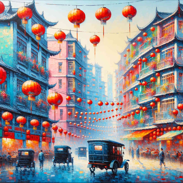 Chinese city - Paint by Numbers