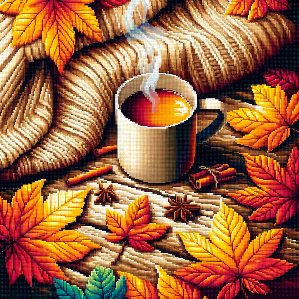 Paint by Numbers - Coffee in Autumn