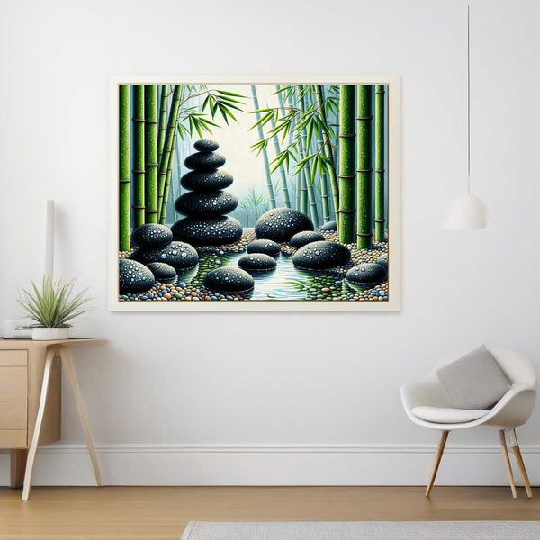 Paint by Numbers - Bamboo and stones