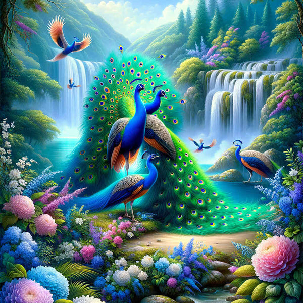 Paint by Numbers - Peacock Parchment
