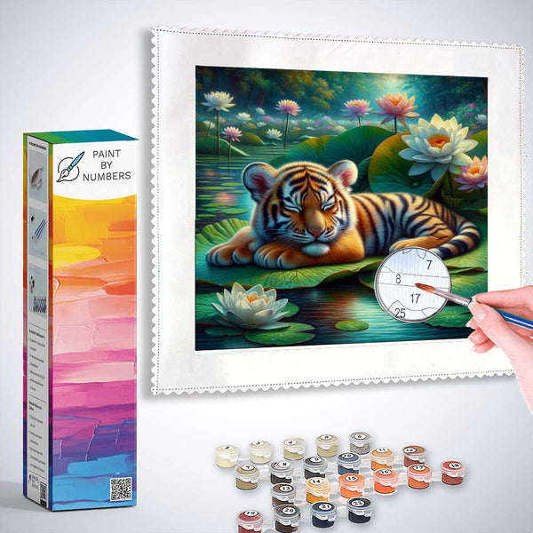 Paint by Numbers - Little Tiger Sea Rose