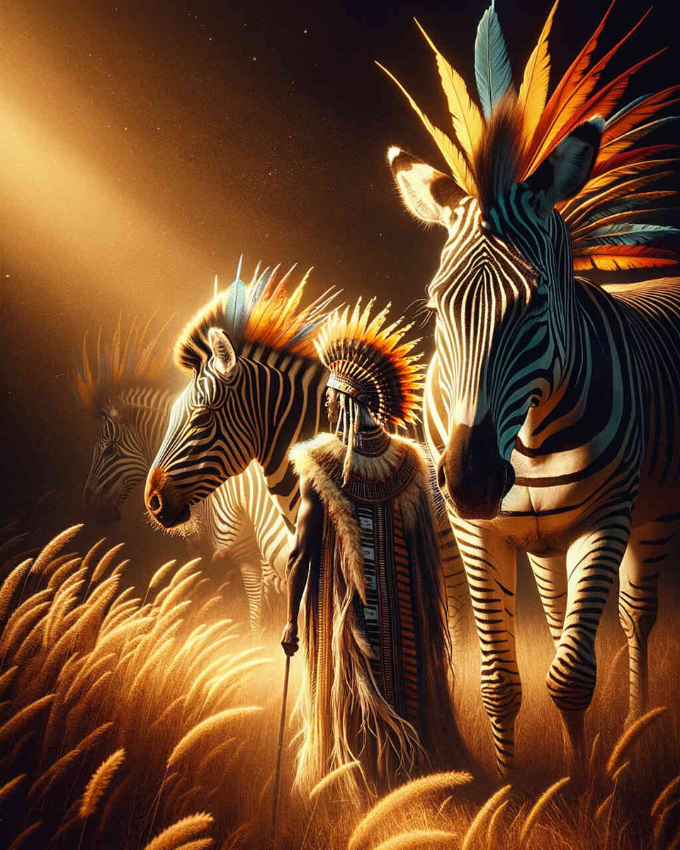 Paint by Numbers - Zebra and Stamp