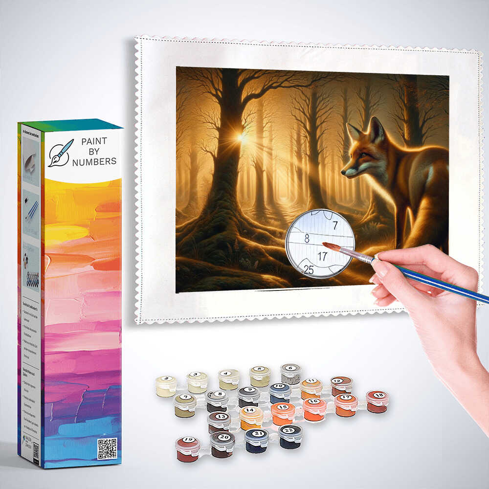 Paint by Numbers - Graceful fox