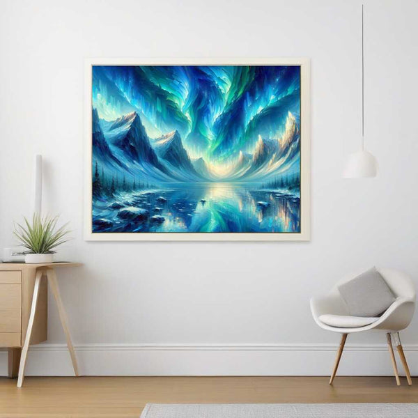 Paint by Numbers - Polar Light Mountains