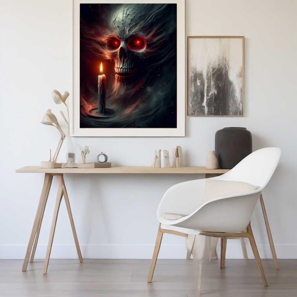 Paint by Numbers - Skull candle