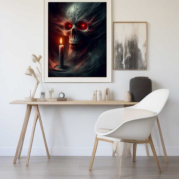 Paint by Numbers - Skull candle