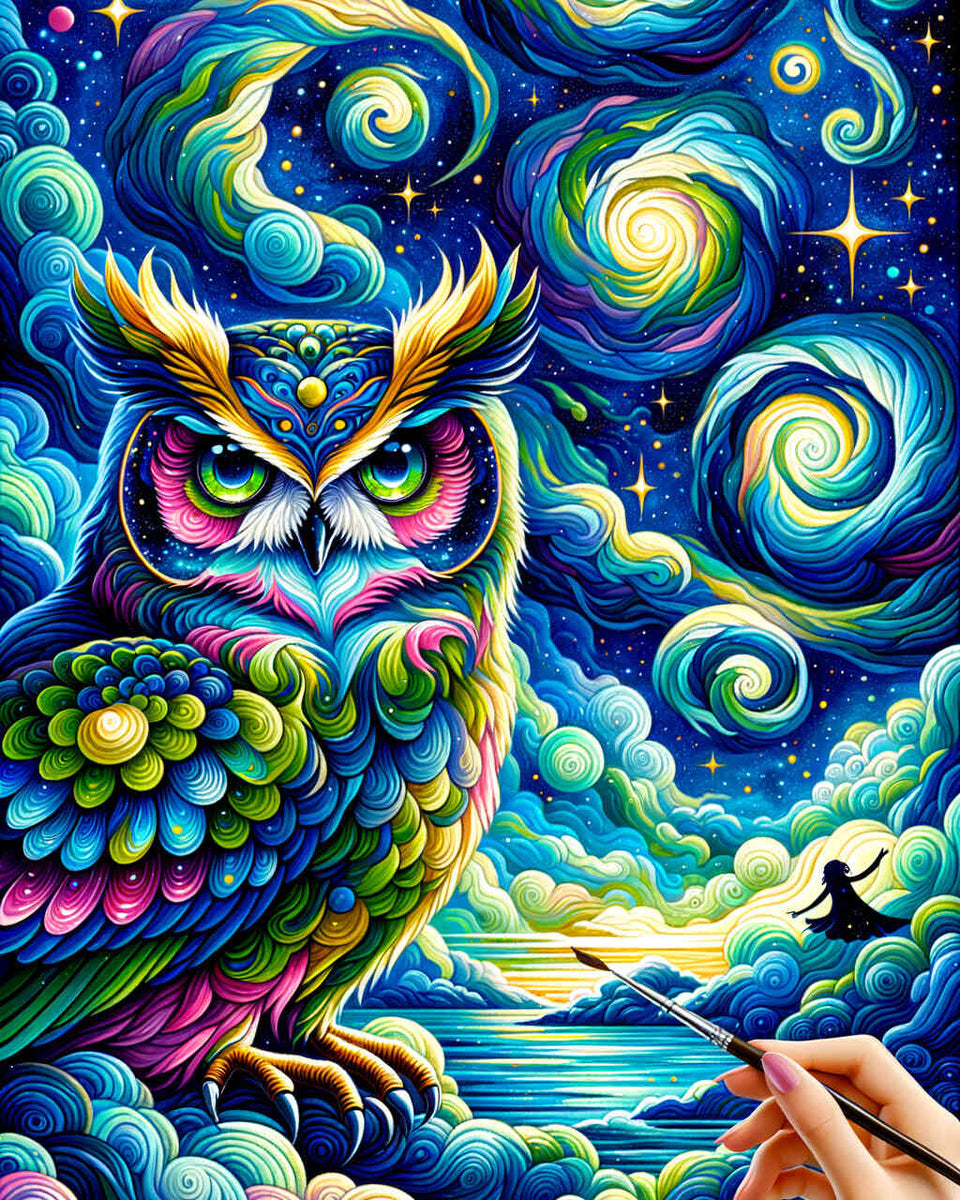 owl universe - Paint by Numbers