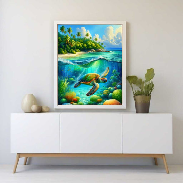 Turtle in the sea - Paint by Numbers