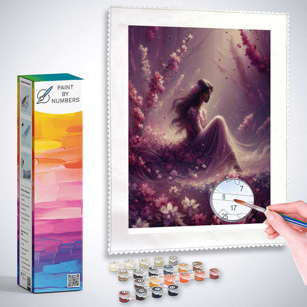 Paint by Numbers - Woman in flower dress