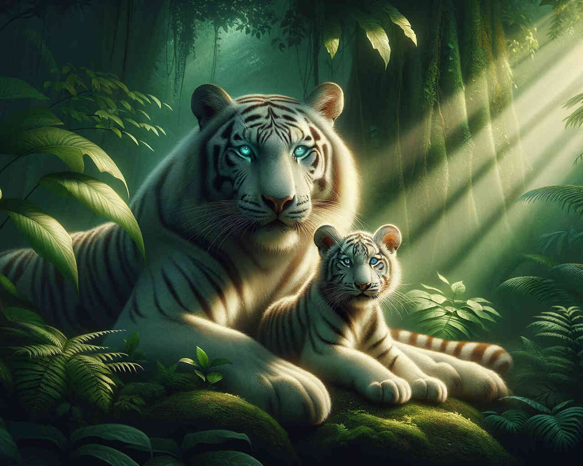 White tiger - Paint by Numbers
