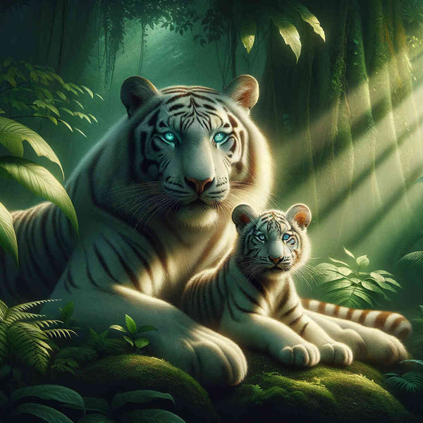 White tiger - Paint by Numbers