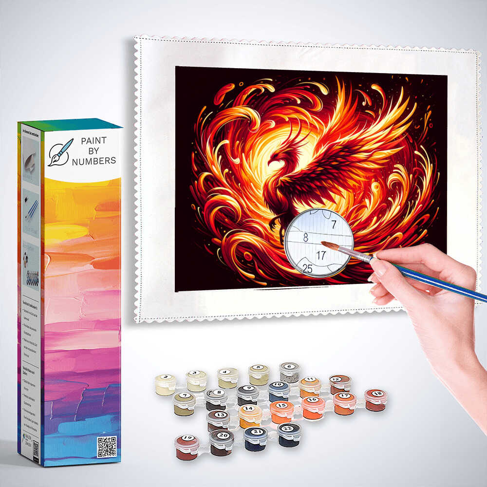 Phoenix, burning - Paint by Numbers