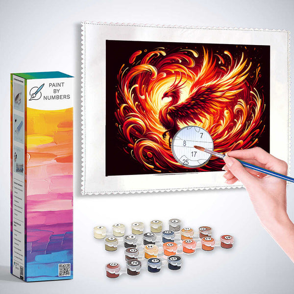 Phoenix, burning - Paint by Numbers