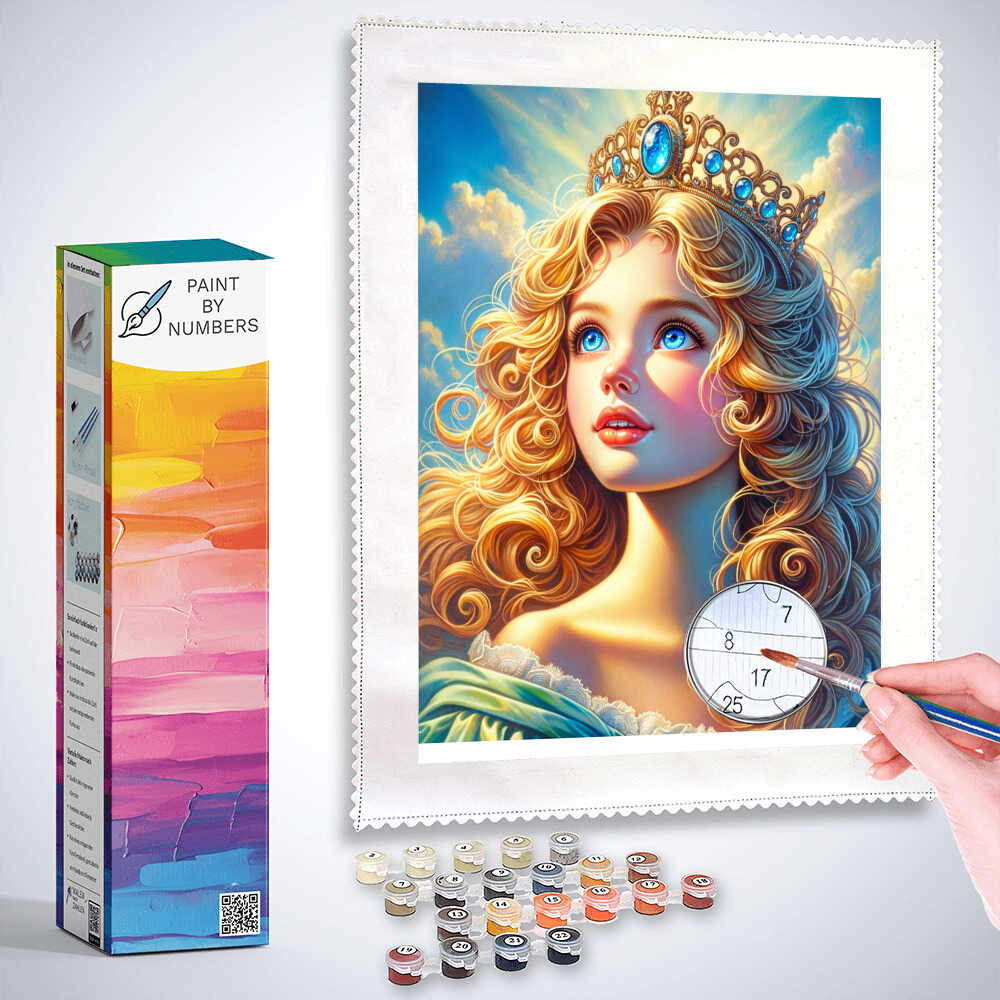 Paint by Numbers - Girl with tiara