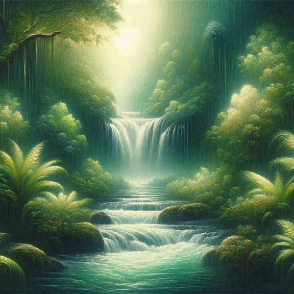 Paint by Numbers - Waterfall in the Urwald