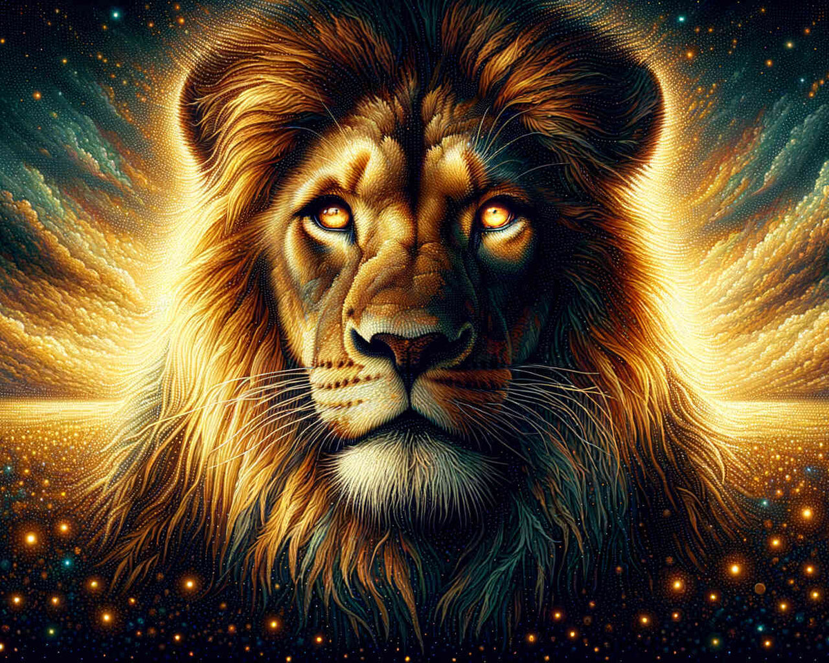 Paint by Numbers - Captivating lion