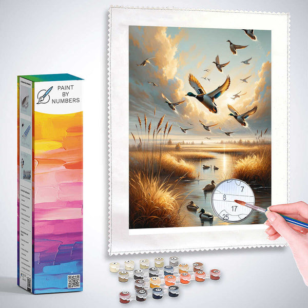 Paint by Numbers - Duck flight
