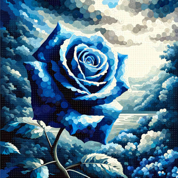 Paint by Numbers - Blue Rose