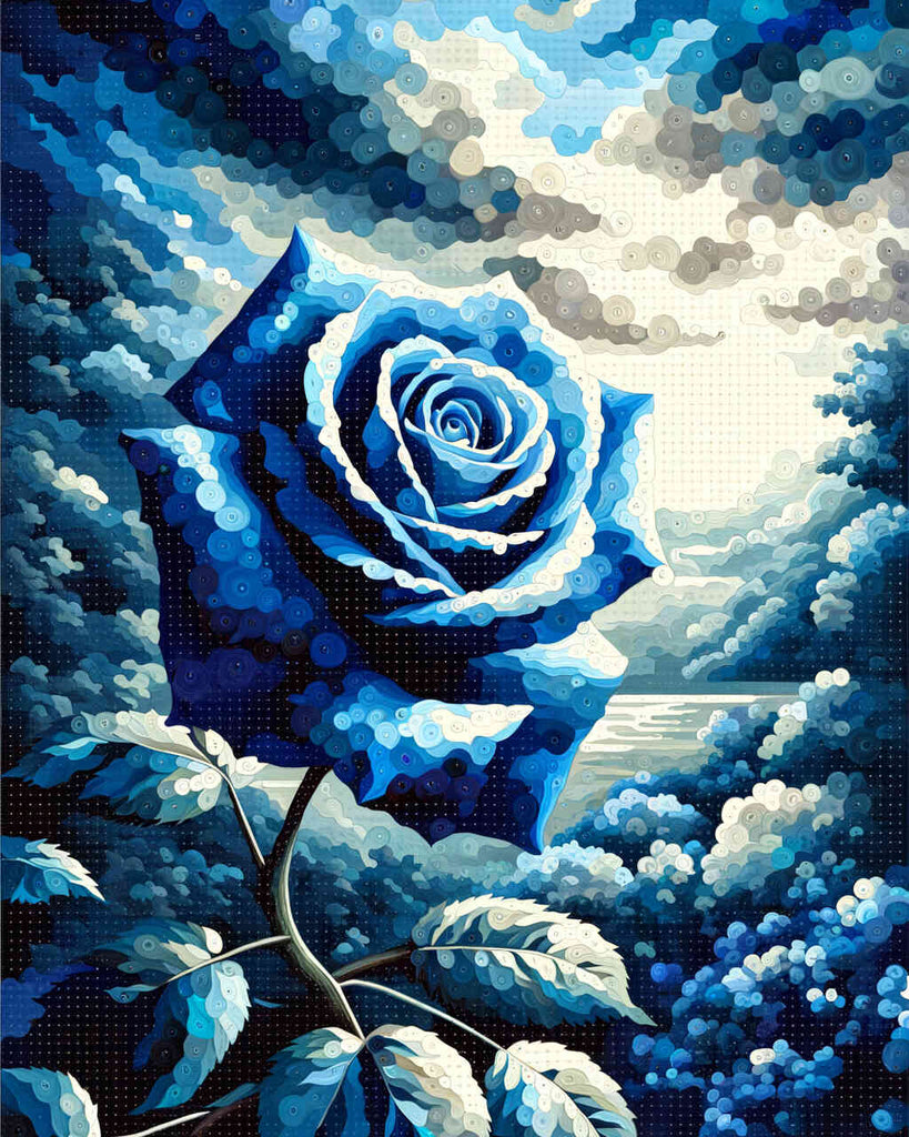 Paint by Numbers - Blue Rose