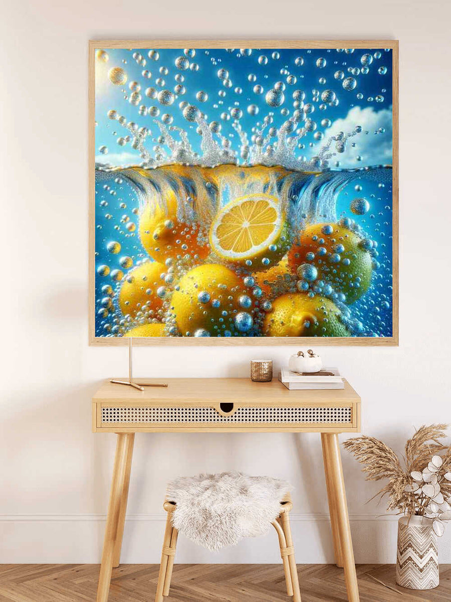 Paint by Numbers - Lemons in water