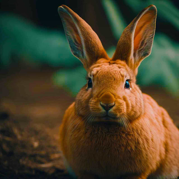 Malen nach Zahlen - Kaninchen im Wald - hochwertige Leinwand - Hase, Horizontal, Tiere