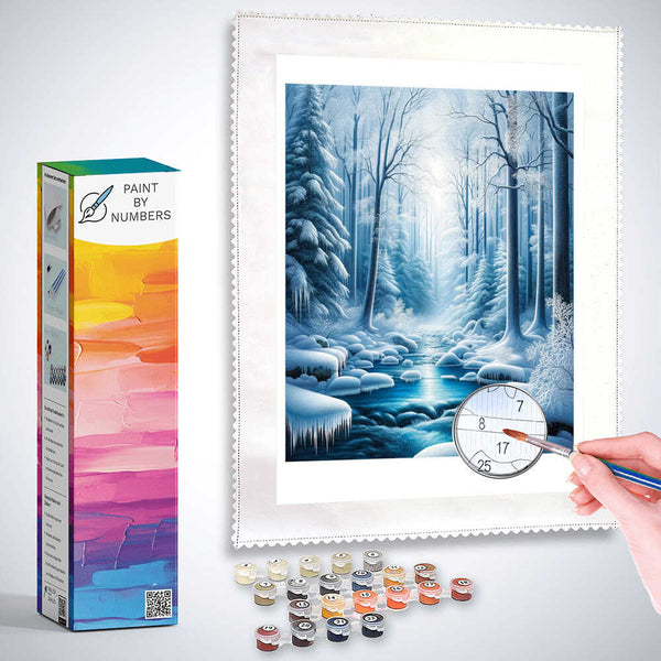 Paint by Numbers - Ice forest