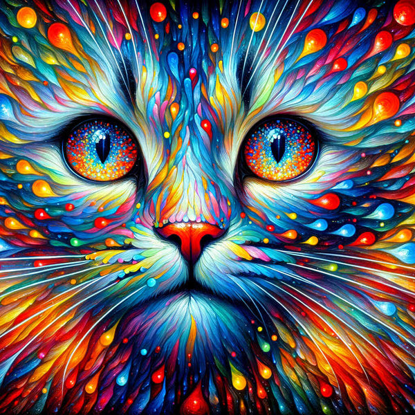 Paint by Numbers - Colorful cat
