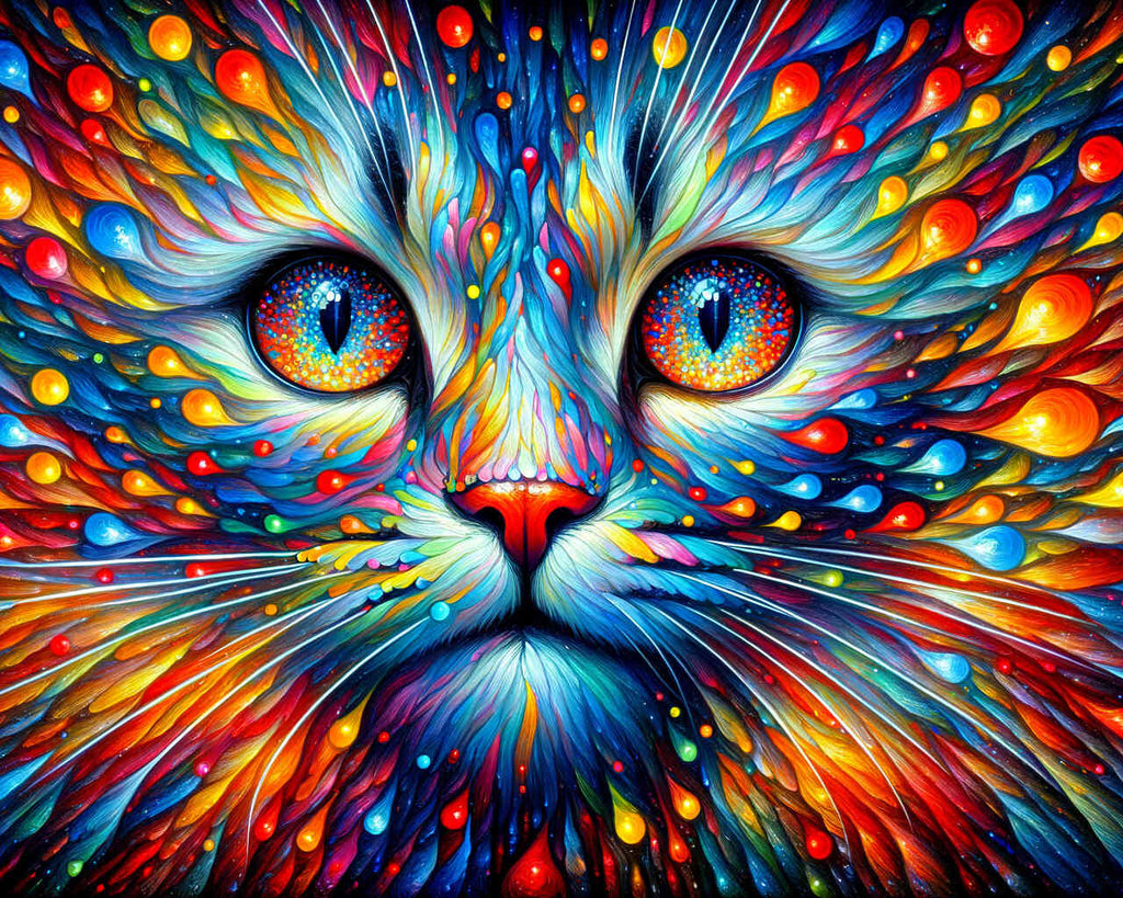 Paint by Numbers - Colorful cat