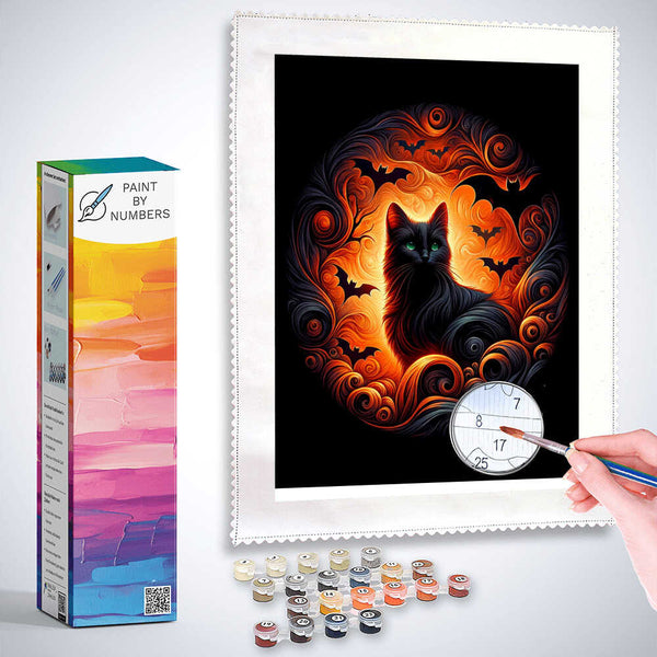 Paint by Numbers - Cat in Orange