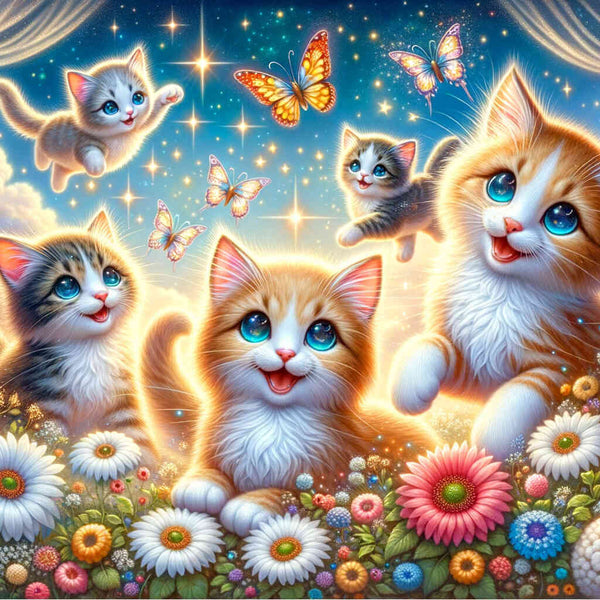 Paint by Numbers - Cats family