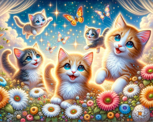 Paint by Numbers - Cats family