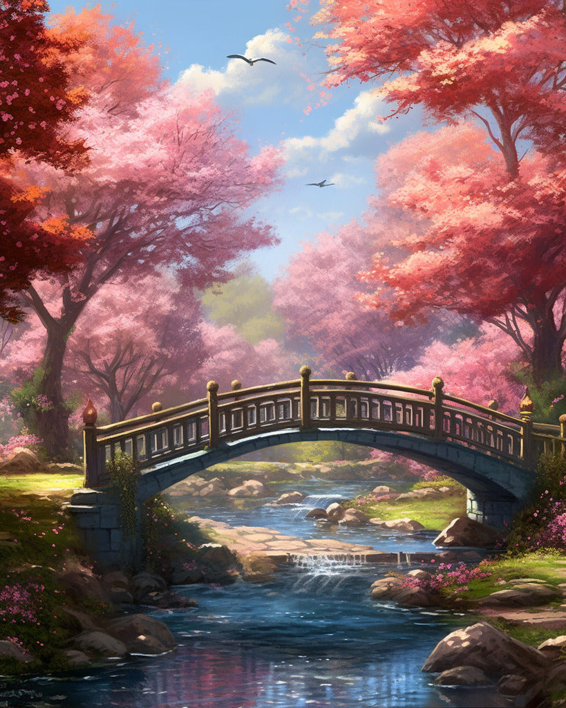 Park in pink - Paint by Numbers