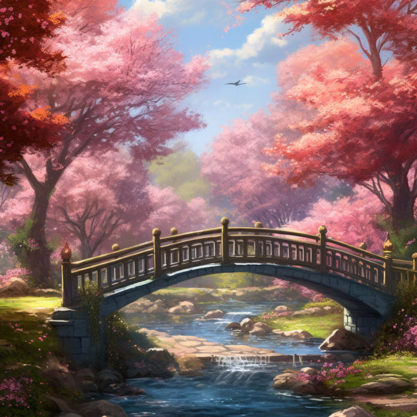 Park in pink - Paint by Numbers