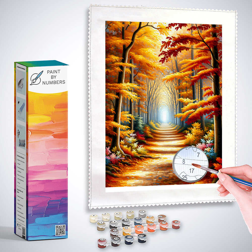 Paint by Numbers - Autumn Forest Trail