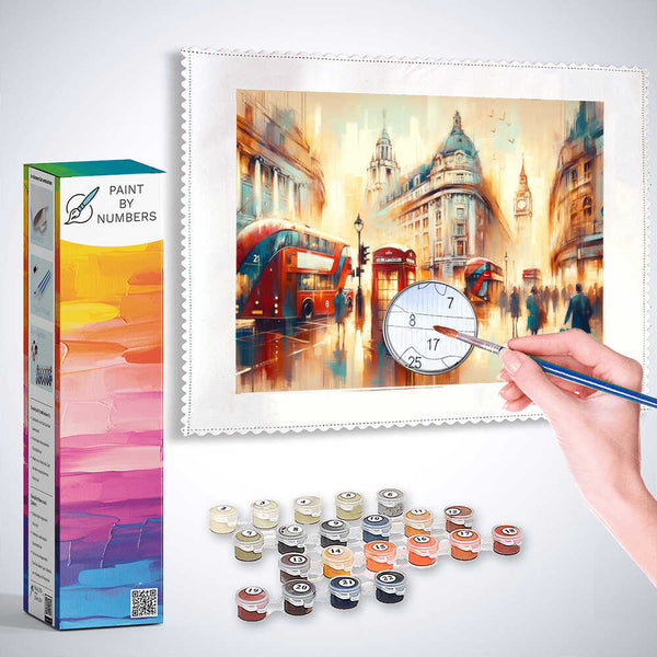 London, busy street - Paint by Numbers