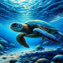 Paint by Numbers - Turtles at Sea Bottom