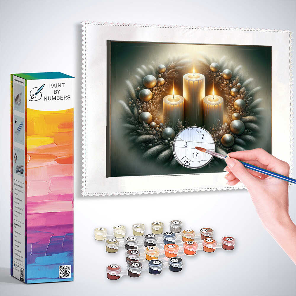 Paint by Numbers - Advent circle