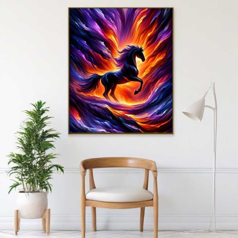 Paint by Numbers - Black Horse
