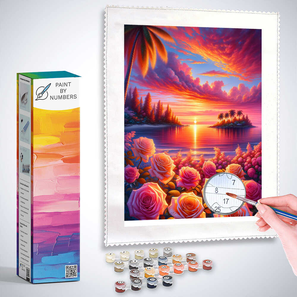 Paint by Numbers - Goldenretriver reflection