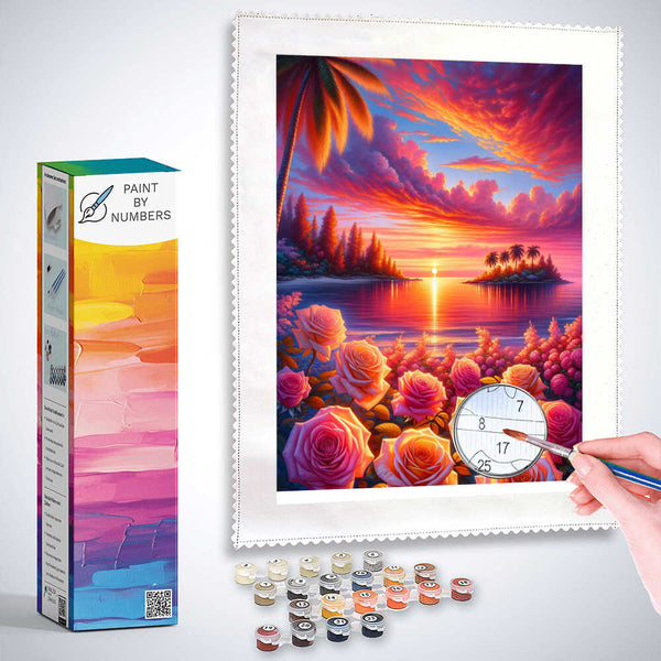 Paint by Numbers - Goldenretriver reflection