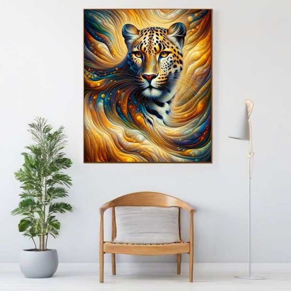Paint by Numbers - Relaxed Leopard Portrait
