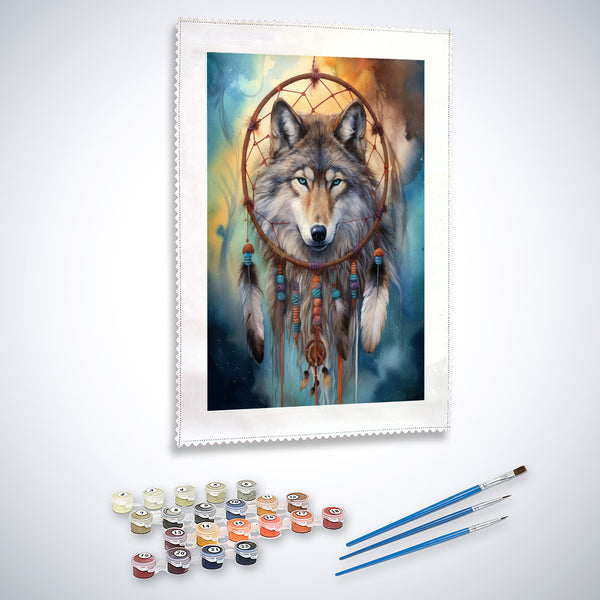 Wolf, Mystery - Paint by Numbers