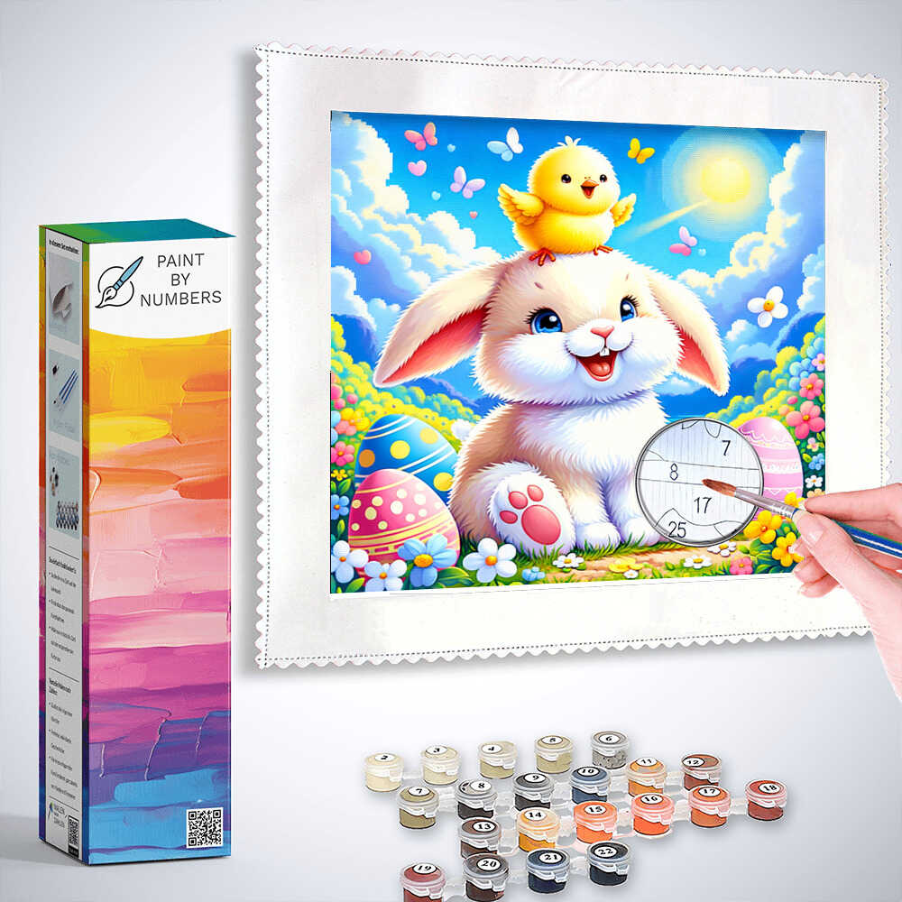 Paint by Numbers - Easter Bunny with Kuken