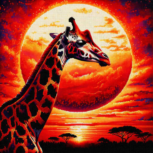 Paint by Numbers - Giraffe Before the Sun